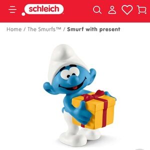 Schleich-Smurf with present